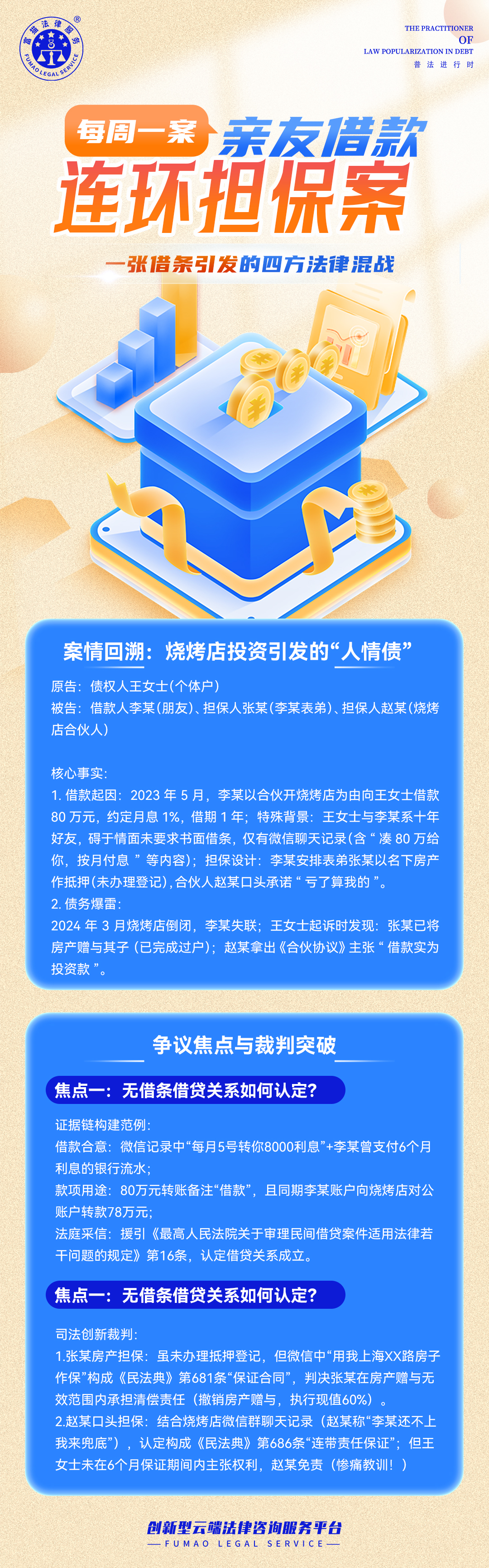富猫法务：一张借条引发的四方法律混战