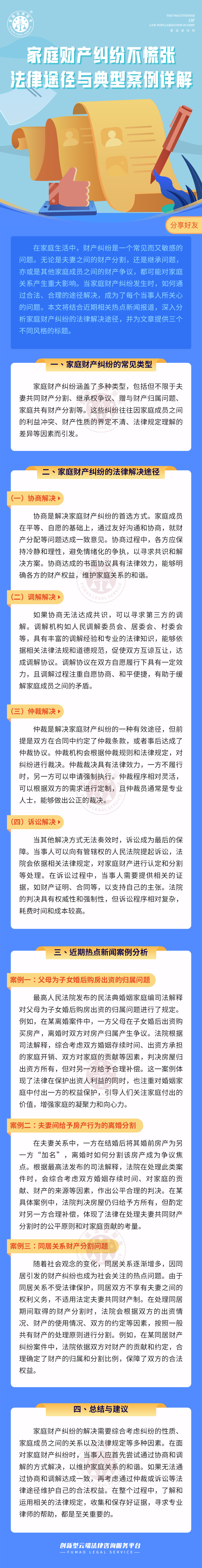 富猫法务：家庭财产纠纷不慌张，法律途径与典型案例详解