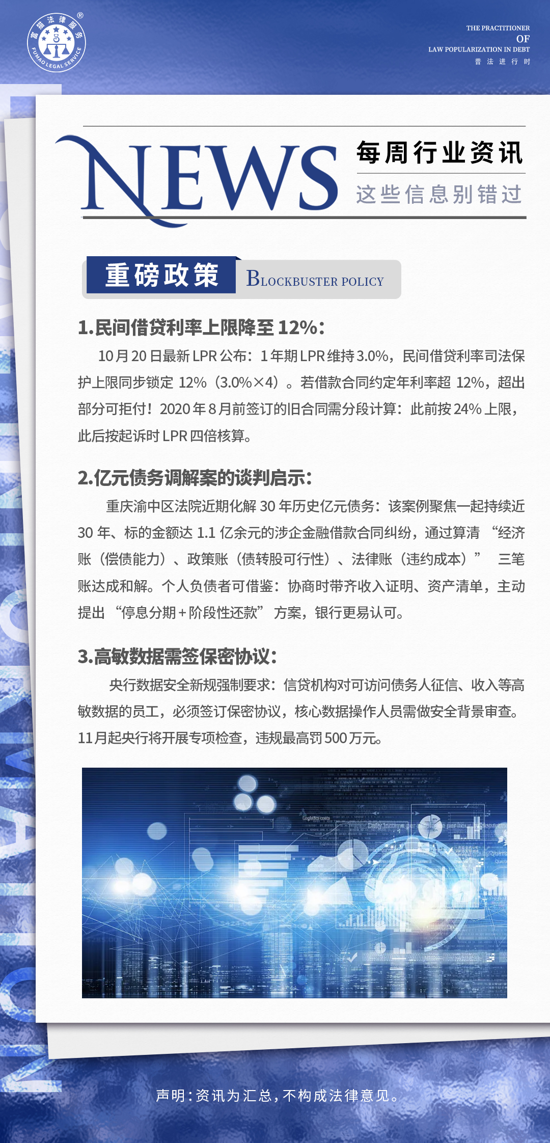 富猫法务：每周行业资讯