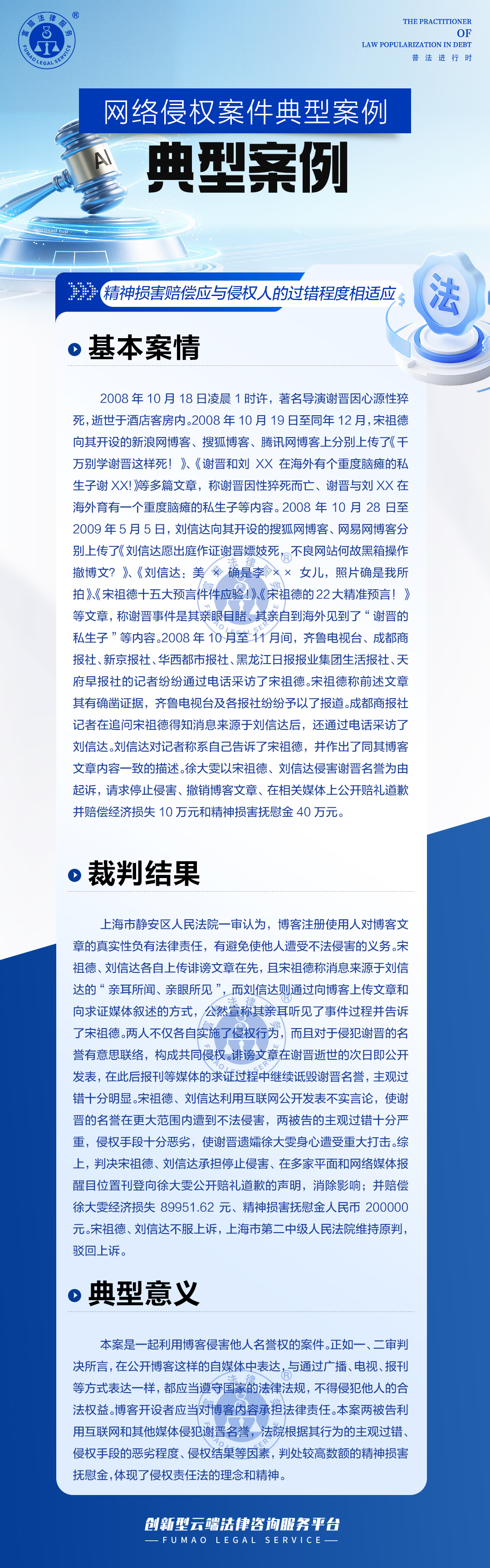 富猫法务：网络侵权案件典型案例